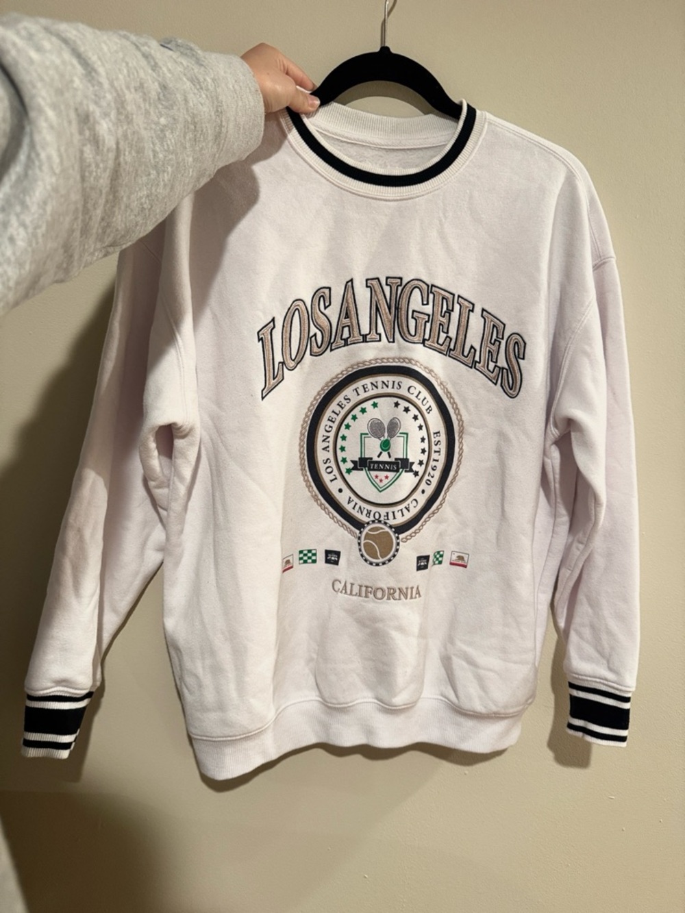 "Los Angeles" Crewneck Sweatshirt Lazy Sundays - Picture 5 of 5